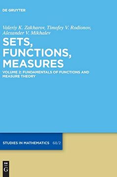portada Fundamentals of Functions and Measure Theory (de Gruyter Studies in Mathematics) (in English)