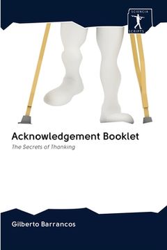 portada Acknowledgement Booklet (en Inglés)