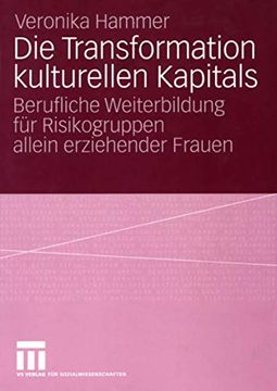 portada Die Transformation Kulturellen Kapitals: Berufliche Weiterbildung für Risikogruppen Allein Erziehender Frauen (en Alemán)