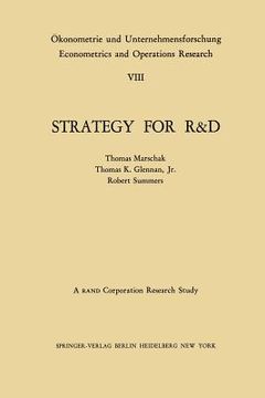 portada strategy for r&d: studies in the microeconomics of development (en Inglés)