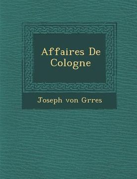 portada Affaires de Cologne (en Francés)