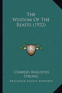 portada the wisdom of the beasts (1922)
