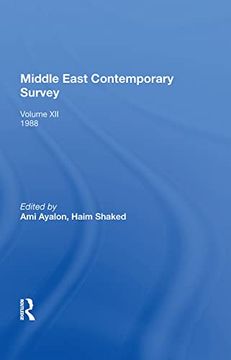 portada Middle East Contemporary Survey: Volume Xii: 1988 (en Inglés)