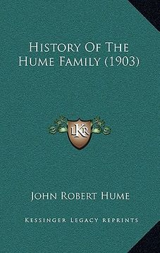portada history of the hume family (1903) (en Inglés)