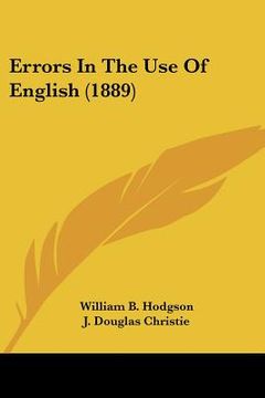 portada errors in the use of english (1889) (in English)