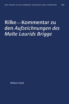 portada Rilke--Kommentar zu den Aufzeichnungen des Malte Laurids Brigge (in German)