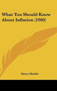 portada what you should know about inflation (1960) (en Inglés)