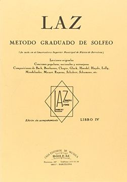 portada LAZ - Libro IV: Método graduado de Solfeo (in Spanish)