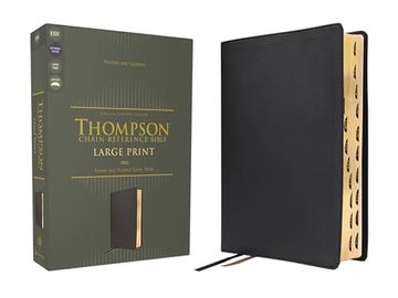 portada Esv, Thompson Chain-Reference Bible, Large Print, Leathersoft, Black, red Letter, Thumb Indexed (in English)