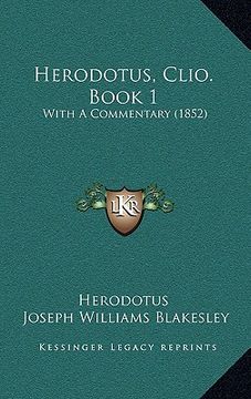 portada herodotus, clio. book 1: with a commentary (1852) (en Inglés)