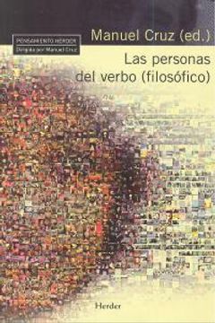 portada personas del verbo (filosofico), las (in Spanish)