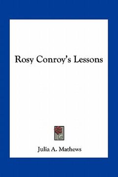 portada rosy conroy's lessons (in English)