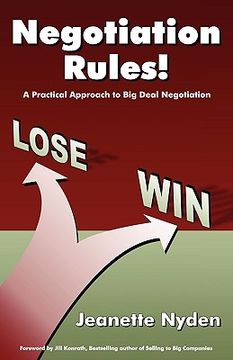 portada negotiation rules: a practical guide to big deal negotiation (en Inglés)