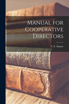 portada Manual for Cooperative Directors