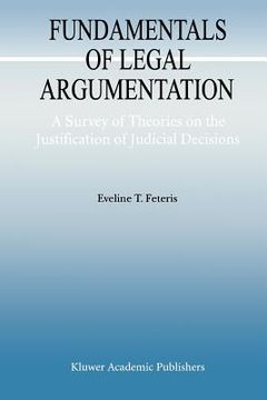 portada fundamentals of legal argumentation: a survey of theories on the justification of judicial decisions