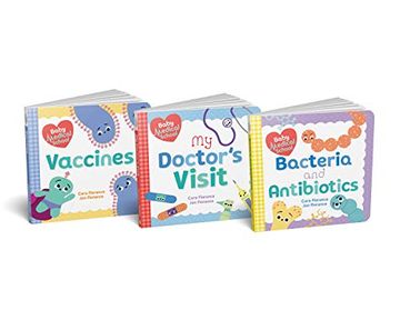 portada Baby Medical School Board Book Set: Learn About Vaccines, Antibiotics, and Staying Healthy With This Science for Toddlers Gift set (Human Body Books, Nurse Gifts, Doctor Gifts) (Baby University) (en Inglés)