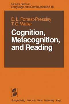 portada cognition, metacognition, and reading (en Inglés)