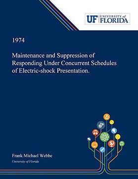 portada Maintenance and Suppression of Responding Under Concurrent Schedules of Electric-Shock Presentation. 