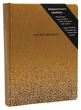portada Shine Bright Productivity Journal, Gold (in English)