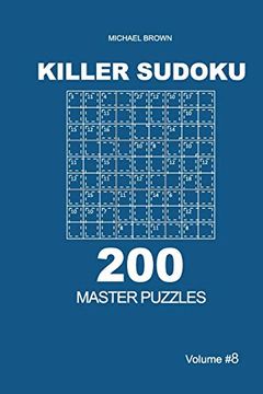 portada Killer Sudoku - 200 Master Puzzles 9x9 (Volume 8) (in English)