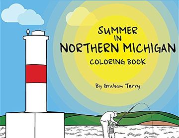 portada Summer in Northern Michigan Coloring Book (in English)