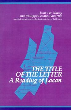 portada the title of the letter: a reading of lacan (en Inglés)