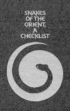 portada Snakes of the Orient: A Checklist (in English)