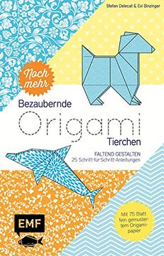 portada Noch Mehr Bezaubernde Origami-Tierchen: Faltend Gestalten - 25 Schritt-Für-Schritt-Anleitungen - mit 75 Blatt Fein Gemustertem Origamipapier (en Alemán)