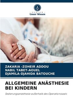 portada Allgemeine Anästhesie Bei Kindern (en Alemán)