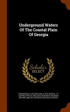 portada Underground Waters Of The Coastal Plain Of Georgia (en Inglés)