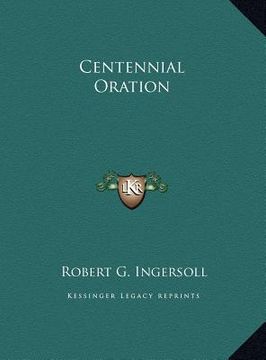portada centennial oration (in English)