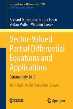 portada Vector-Valued Partial Differential Equations and Applications: Cetraro, Italy 2013 (in English)