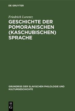 portada Geschichte der Pomoranischen (Kaschubischen) Sprache (en Alemán)
