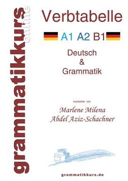portada Verbtabelle Deutsch A1 A2 B1: Lernwortschatz für die Integrations-Deutschkurs TeilnehmerInen A1 A2 B1 (in German)