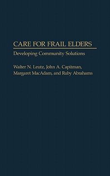 portada care for frail elders: developing community solutions (in English)