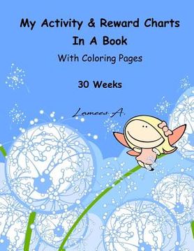 portada My Activity & Reward Charts In A Book With Coloring Pages (30 Weeks) (in English)