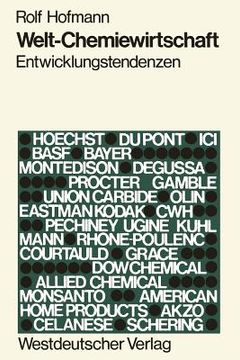 portada Welt-Chemiewirtschaft: Entwicklungstendenzen (in German)