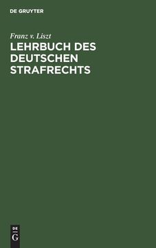 portada Lehrbuch Des Deutschen Strafrechts (en Alemán)