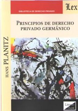 portada Principios de Derecho Privado Germanico (in Spanish)
