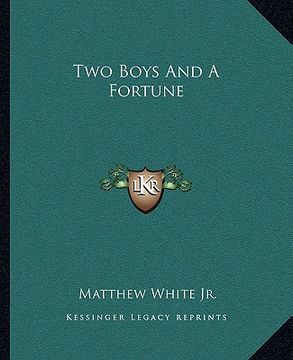 portada two boys and a fortune (en Inglés)