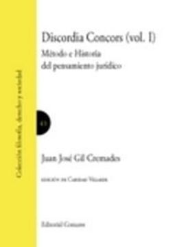 portada Discordia Concors I. Método E Historia Del Pensamiento Jurídico