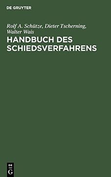 portada Handbuch des Schiedsverfahrens (in German)