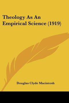 portada theology as an empirical science (1919) (in English)
