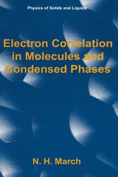 portada Electron Correlation in Molecules and Condensed Phases (in English)