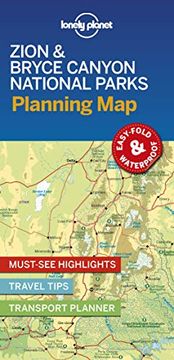portada Lonely Planet Zion & Bryce Canyon National Parks Planning map (en Inglés)