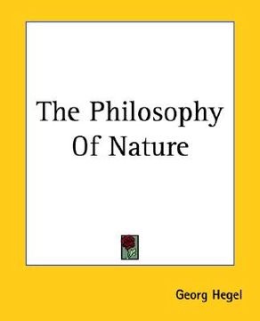 portada the philosophy of nature (en Inglés)
