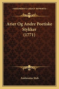 portada Arier Og Andre Poetiske Stykker (1771) (en Polaco)