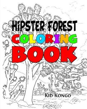 portada Hipster Forest Coloring Book (en Inglés)