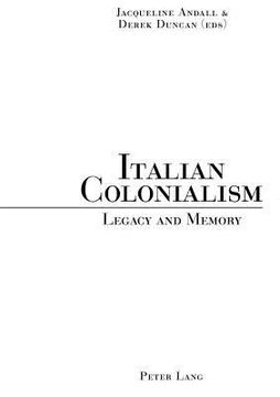 portada Italian Colonialism: Legacy and Memory (en Inglés)