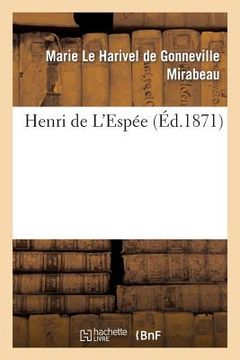 portada Henri de l'Espée (en Francés)